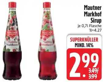 Edeka Mautner Markhof Sirup Angebot