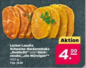 NETTO Lecker Lausitz Schweine-Nackensteaks Angebot