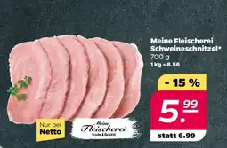 NETTO Meine Fleischerei Schweineschnitzel Angebot