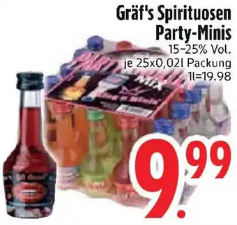 Edeka Gräf's Spirituosen Party-Minis Angebot