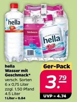 NETTO hella Wasser mit Geschmack Angebot