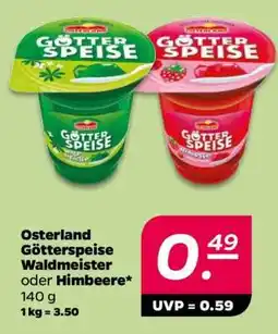 NETTO Osterland Götterspeise Waldmeister oder Himbeere Angebot