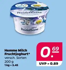 NETTO Hemme Milch Fruchtjoghurt Angebot
