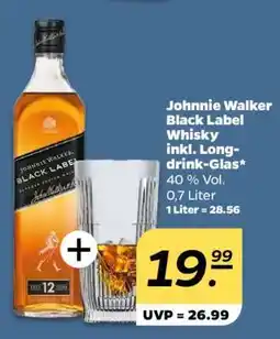 NETTO Johnnie Walker Black Label Whisky inkl. Longdrink-Glas Angebot