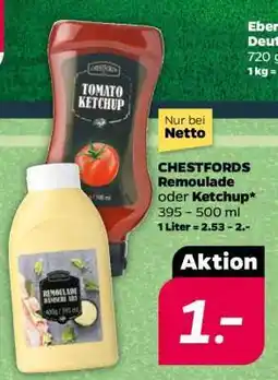 NETTO CHESTFORDS Remoulade oder Ketchup Angebot