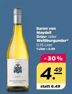 NETTO Baron von Maydell Grau- oder Weißburgunder Angebot