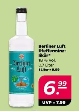 NETTO BERLINER LUFT Pfefferminzlikör Angebot