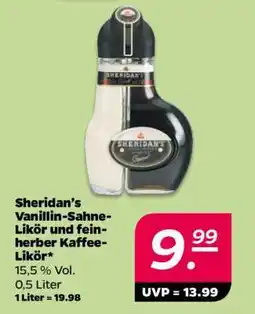 NETTO Sheridan’s Vanillin-Sahne-Likör und feinherber Kaffee-Likör Angebot