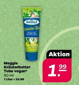 NETTO Meggle Kräuterbutter Tube vegan Angebot
