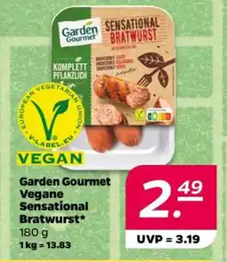 NETTO Garden Gourmet Vegane Sensational Bratwurst Angebot
