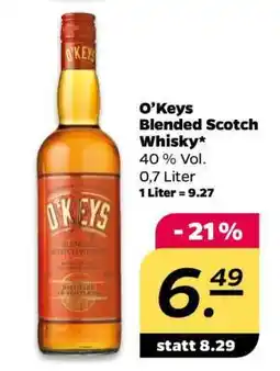 NETTO O’Keys Blended Scotch Whisky Angebot