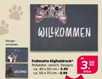 NETTO Fußmatte Digitaldruck Angebot