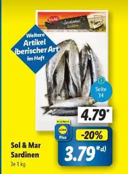 Lidl Sol & Mar Sardinen Angebot