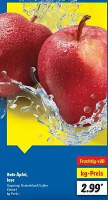 Lidl Rote Äpfel, lose Angebot