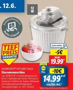 Lidl SILVERCREST KITCHEN TOOLS Eismaschine Angebot