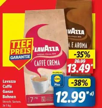 Lidl Lavazza Caffè Ganze Bohnen Angebot