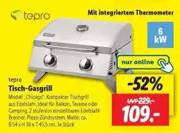 Lidl tepro Tisch-Gasgrill Angebot