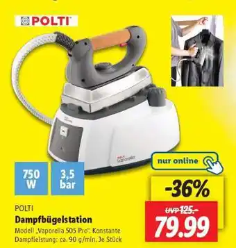 Lidl POLTI Dampfbügelstation Angebot