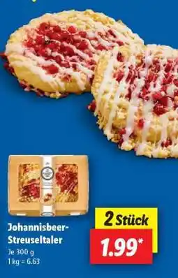 Lidl Johannisbeer- Streuseltaler Angebot