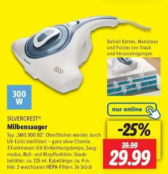 Lidl SILVERCREST Milbensauger Angebot