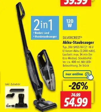 Lidl SILVERCREST Akku-Staubsauger Angebot