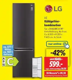 Lidl LG Kühlgefrierkombination Angebot