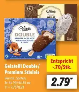 Lidl Gelatelli Double/Premium Stieleis Angebot