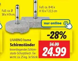 Lidl LIVARNO home Schirmständer Angebot