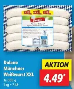 Lidl Dulano Münchner Weißwurst XXL Angebot