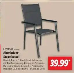 Lidl Aluminium- Stapelsessel Angebot