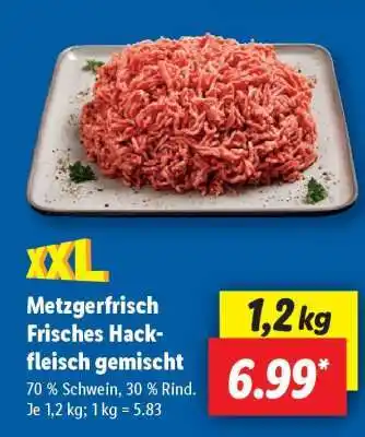 Lidl Metzgerfrisch Frisches Hackfleisch gemischt Angebot