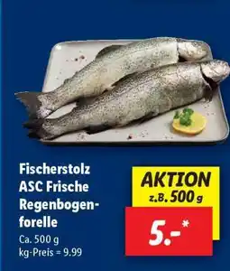 Lidl Fischerstolz ASC Frische Regenbogenforelle Angebot