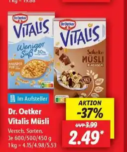 Lidl DR. OETKER Vitalis-Müsli Angebot