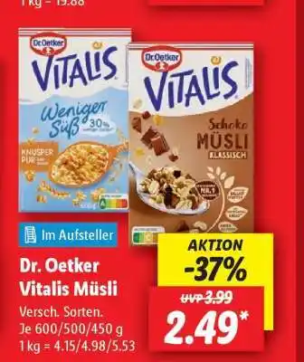 Lidl DR. OETKER Vitalis-Müsli Angebot