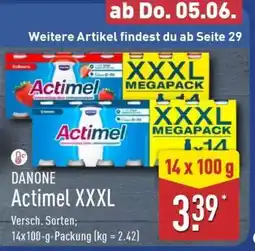 Aldi Nord Actimel XXXL Angebot