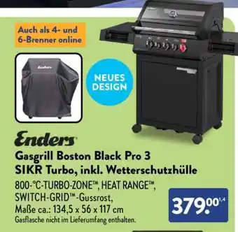 Aldi Nord Gasgrill Boston Black Pro 3 SIKR Turbo, inkl. Wetterschutzhülle Angebot