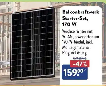Aldi Nord Balkonkraftwerk Starter-Set, 170 W Angebot