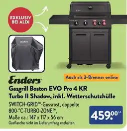 Aldi Nord Gasgrill Boston EVO Pro 4 KR Turbo II Shadow, inkl. Wetterschutzhülle Angebot