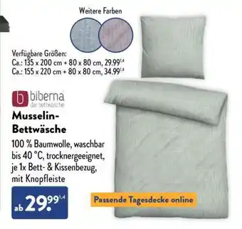Aldi Nord Musselin-Bettwäsche Angebot