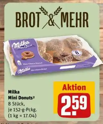 REWE Milka Mini Donuts² Angebot