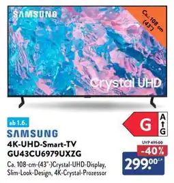 Aldi Nord 4K-UHD-Smart-TV GU43CU6979UXZG Angebot