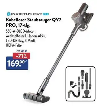 Aldi Nord Kabelloser Staubsauger QV7 PRO, 17-tlg Angebot