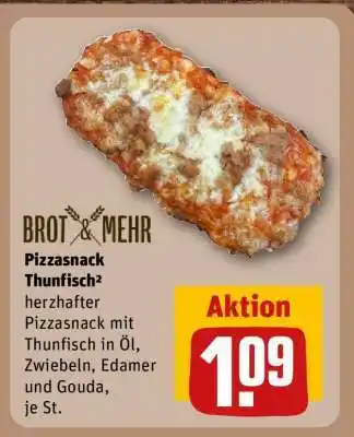 REWE Pizzasnack Thunfisch² Angebot