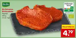 Netto Marken-Discount Bio Schweine-Rückensteaks Angebot