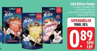 Edeka felix Katzen-Snacks Angebot