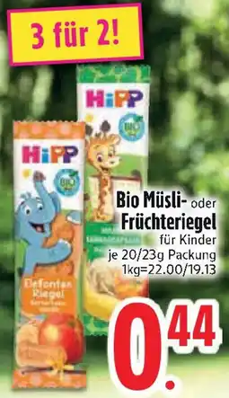 Edeka Bio Müsli- oder Früchteriegel Angebot