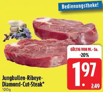Edeka Jungbullen Ribeye Diamond Cut Steak Angebot