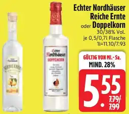 Edeka Echter Nordhäuser Reiche Ernte oder Doppelkorn Angebot