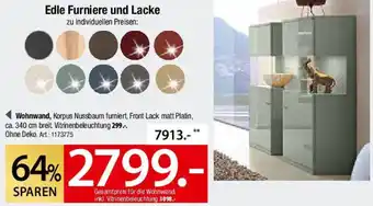 Zurbrüggen Wohnwand Angebot