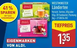 Aldi Nord WESTMINSTER Ländertee Angebot